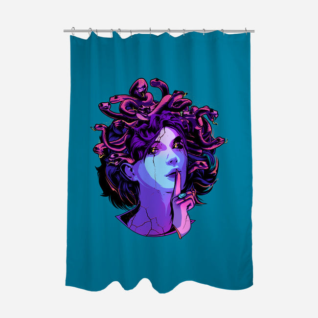 Medusa-none polyester shower curtain-heydale