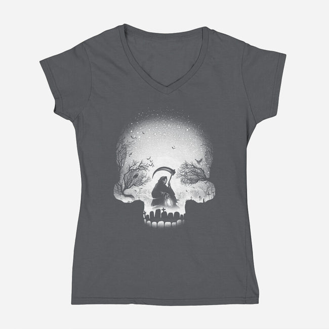 The Death-womens v-neck tee-alemaglia