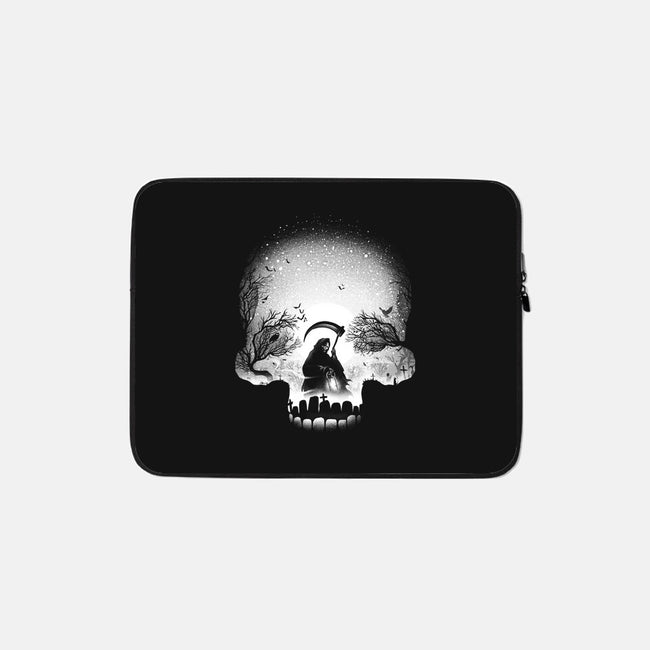 The Death-none zippered laptop sleeve-alemaglia