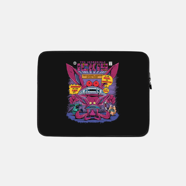 Real Monster-none zippered laptop sleeve-Angel Rotten