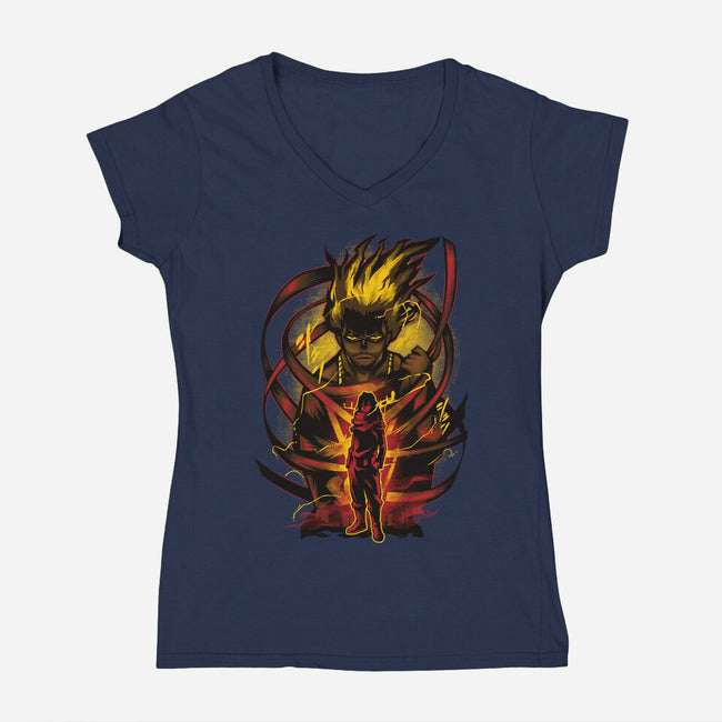 Erasure Hero-womens v-neck tee-hypertwenty