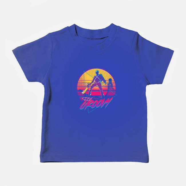 Stay Groovy-baby basic tee-Getsousa!