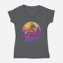 Stay Groovy-womens v-neck tee-Getsousa!