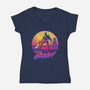 Stay Groovy-womens v-neck tee-Getsousa!