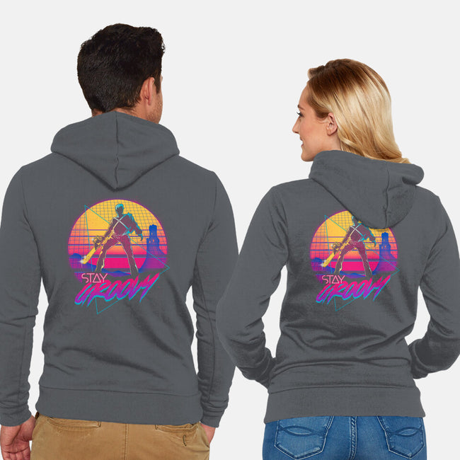 Stay Groovy-unisex zip-up sweatshirt-Getsousa!