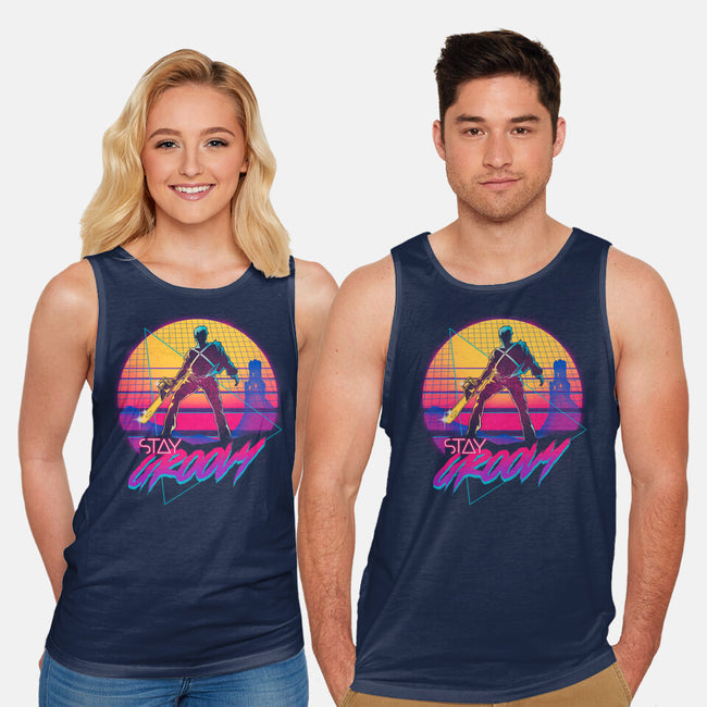 Stay Groovy-unisex basic tank-Getsousa!