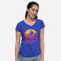 Stay Groovy-womens v-neck tee-Getsousa!