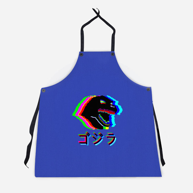 Glitchzilla-unisex kitchen apron-Rogelio