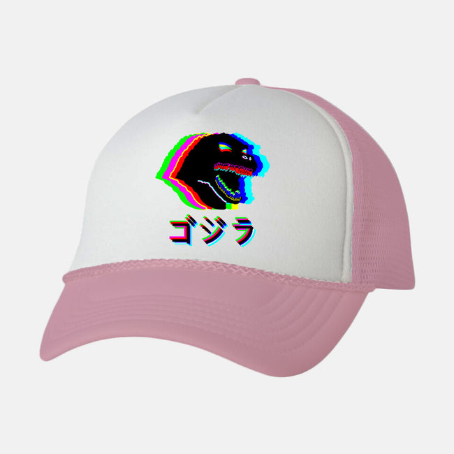 Glitchzilla-unisex trucker hat-Rogelio