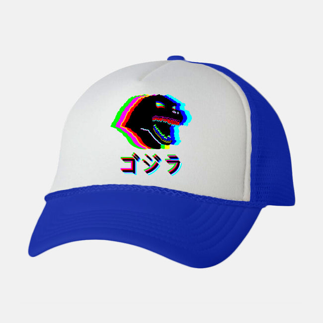 Glitchzilla-unisex trucker hat-Rogelio