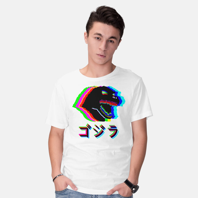 Glitchzilla-mens basic tee-Rogelio