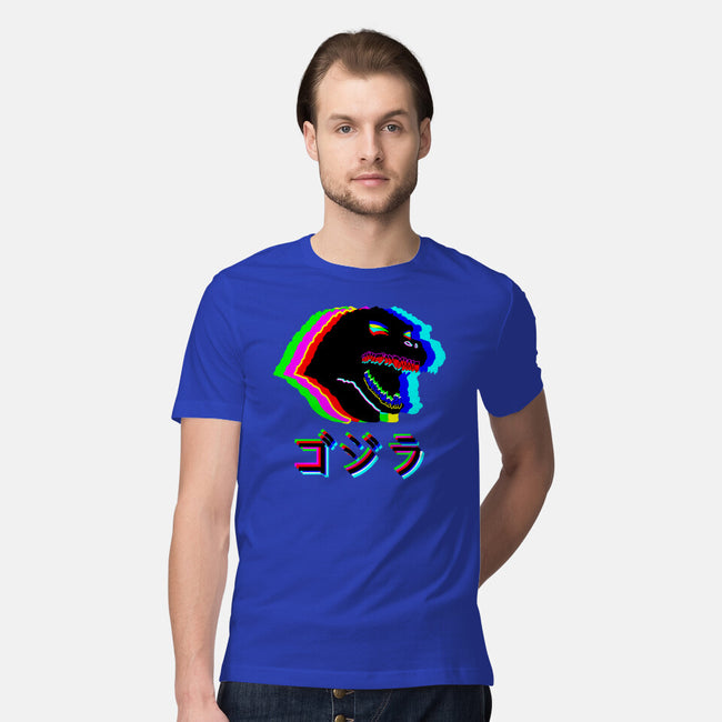 Glitchzilla-mens premium tee-Rogelio