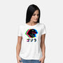 Glitchzilla-womens basic tee-Rogelio