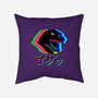Glitchzilla-none removable cover w insert throw pillow-Rogelio