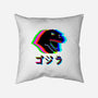 Glitchzilla-none removable cover w insert throw pillow-Rogelio