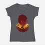 Humanity's Strongest-womens v-neck tee-hypertwenty