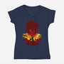Humanity's Strongest-womens v-neck tee-hypertwenty