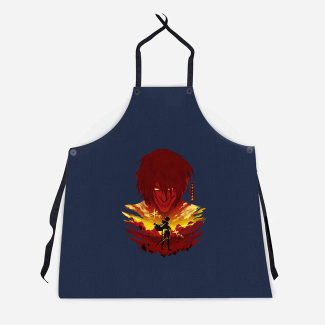 Humanity's Strongest-unisex kitchen apron-hypertwenty