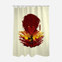 Humanity's Strongest-none polyester shower curtain-hypertwenty