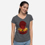 Humanity's Strongest-womens v-neck tee-hypertwenty