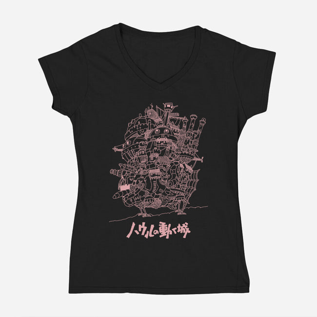Castle-womens v-neck tee-Jelly89