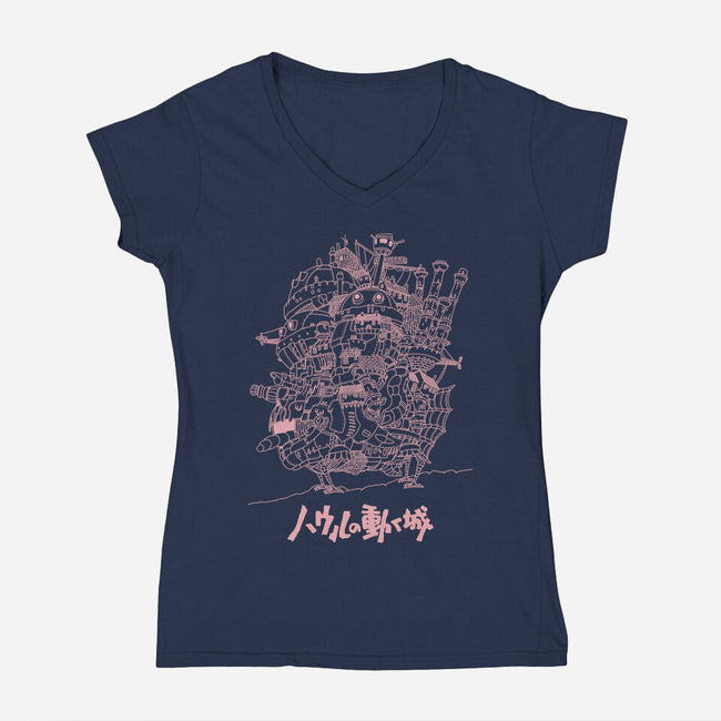 Castle-womens v-neck tee-Jelly89