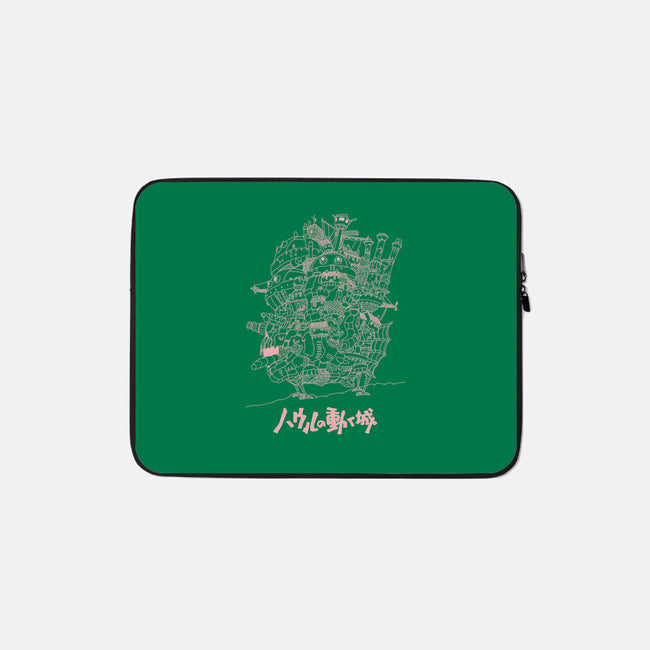 Castle-none zippered laptop sleeve-Jelly89