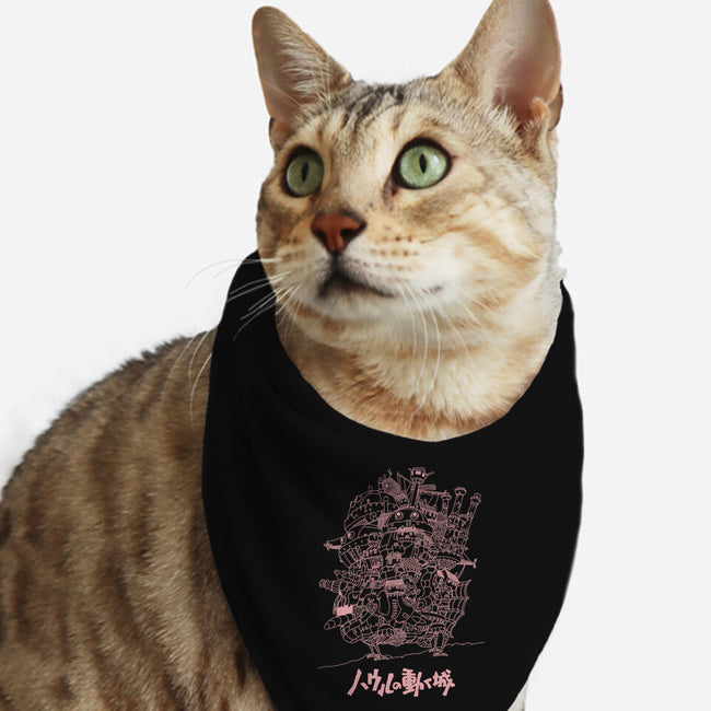 Castle-cat bandana pet collar-Jelly89