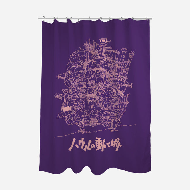 Castle-none polyester shower curtain-Jelly89