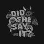 Did She Say It?-womens fitted tee-8BitHobo