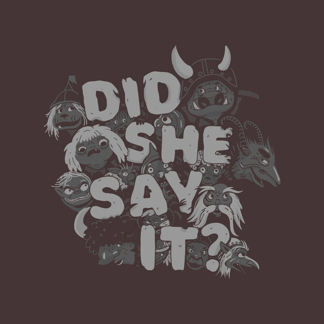 Did She Say It?-youth crew neck sweatshirt-8BitHobo