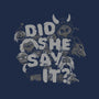 Did She Say It?-none matte poster-8BitHobo