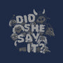 Did She Say It?-youth crew neck sweatshirt-8BitHobo