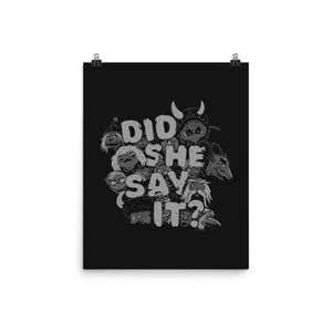 Did She Say It?