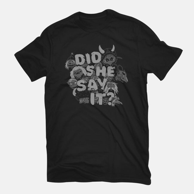 Did She Say It?-womens basic tee-8BitHobo