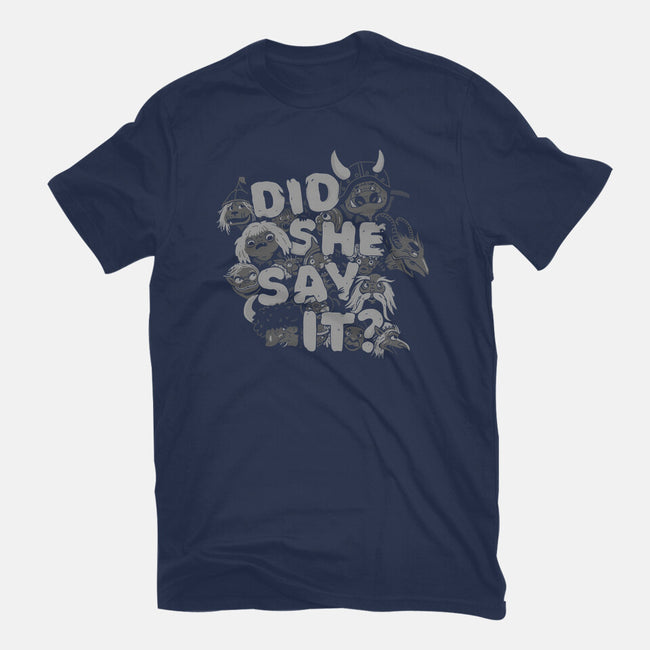 Did She Say It?-youth basic tee-8BitHobo