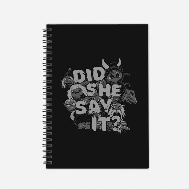 Did She Say It?-none dot grid notebook-8BitHobo