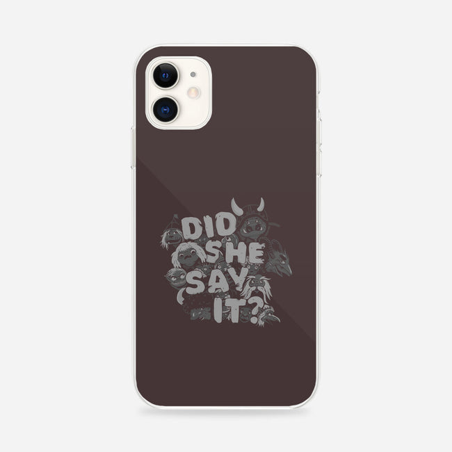 Did She Say It?-iphone snap phone case-8BitHobo
