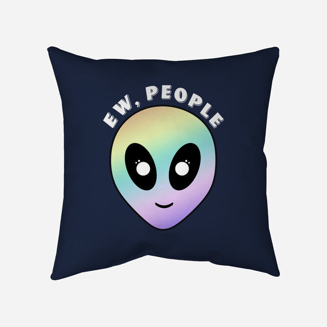 Ew, People-none non-removable cover w insert throw pillow-Kari Sl