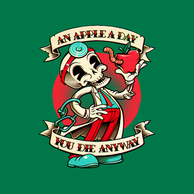 An Apple a Day, You Die Anyway-none indoor rug-andremuller.art