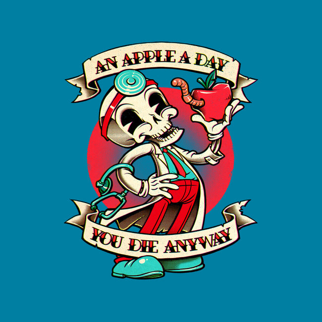 An Apple a Day, You Die Anyway-none stretched canvas-andremuller.art