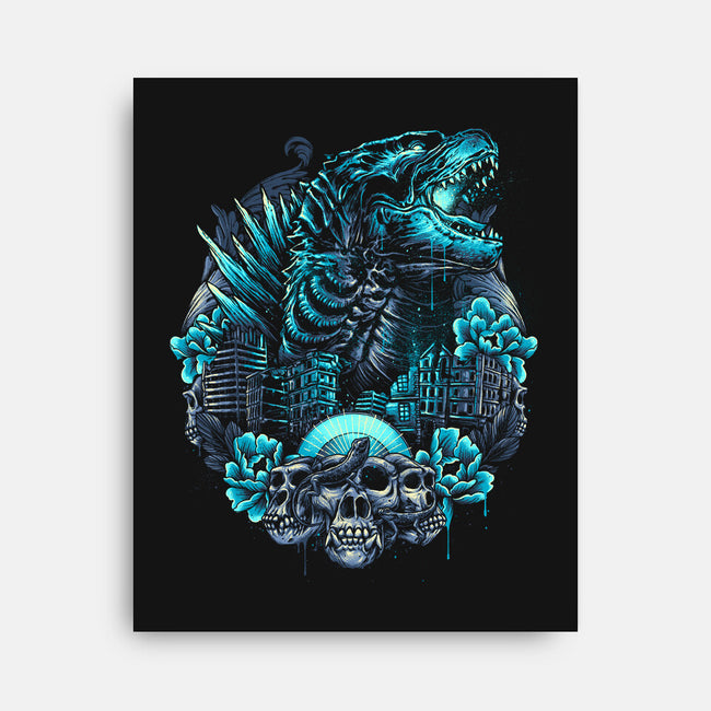 Rise From The Depths-none stretched canvas-glitchygorilla