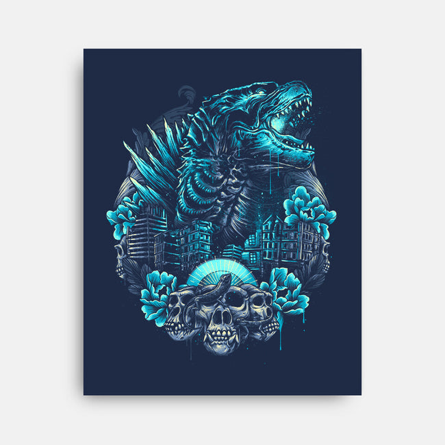 Rise From The Depths-none stretched canvas-glitchygorilla