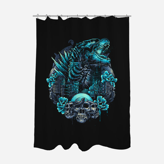 Rise From The Depths-none polyester shower curtain-glitchygorilla