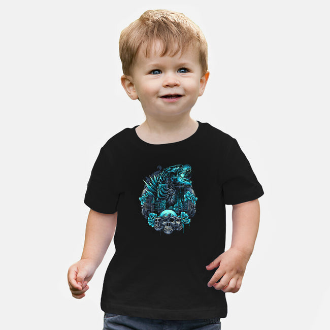 Rise From The Depths-baby basic tee-glitchygorilla