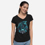 Rise From The Depths-womens v-neck tee-glitchygorilla