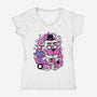 Freddy White-womens v-neck tee-ElMattew