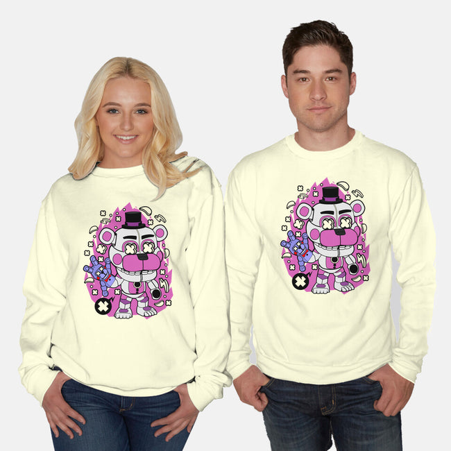 Freddy White-unisex crew neck sweatshirt-ElMattew