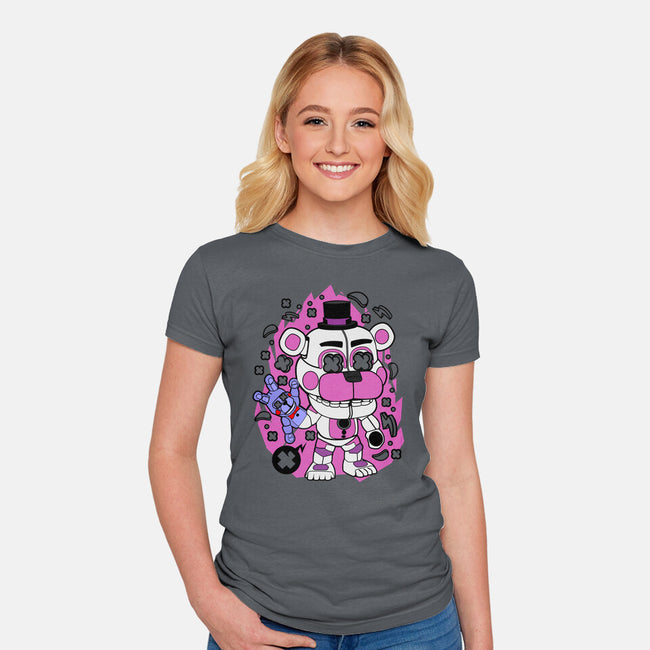 Freddy White-womens fitted tee-ElMattew
