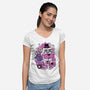 Freddy White-womens v-neck tee-ElMattew